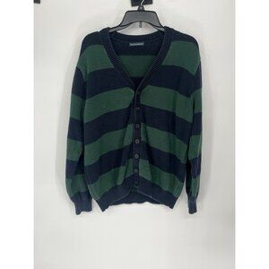 Brandy Melville Sweater Womens OS Striped Cardigan Knit Button Up Relaxed